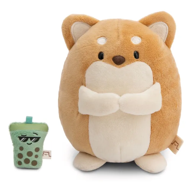 Hiro plush dog | Light brown