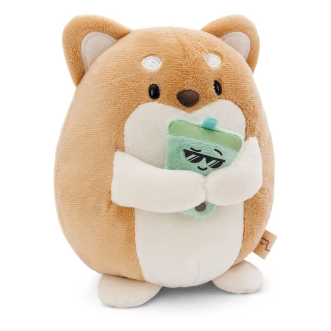 Hiro plush dog | Light brown