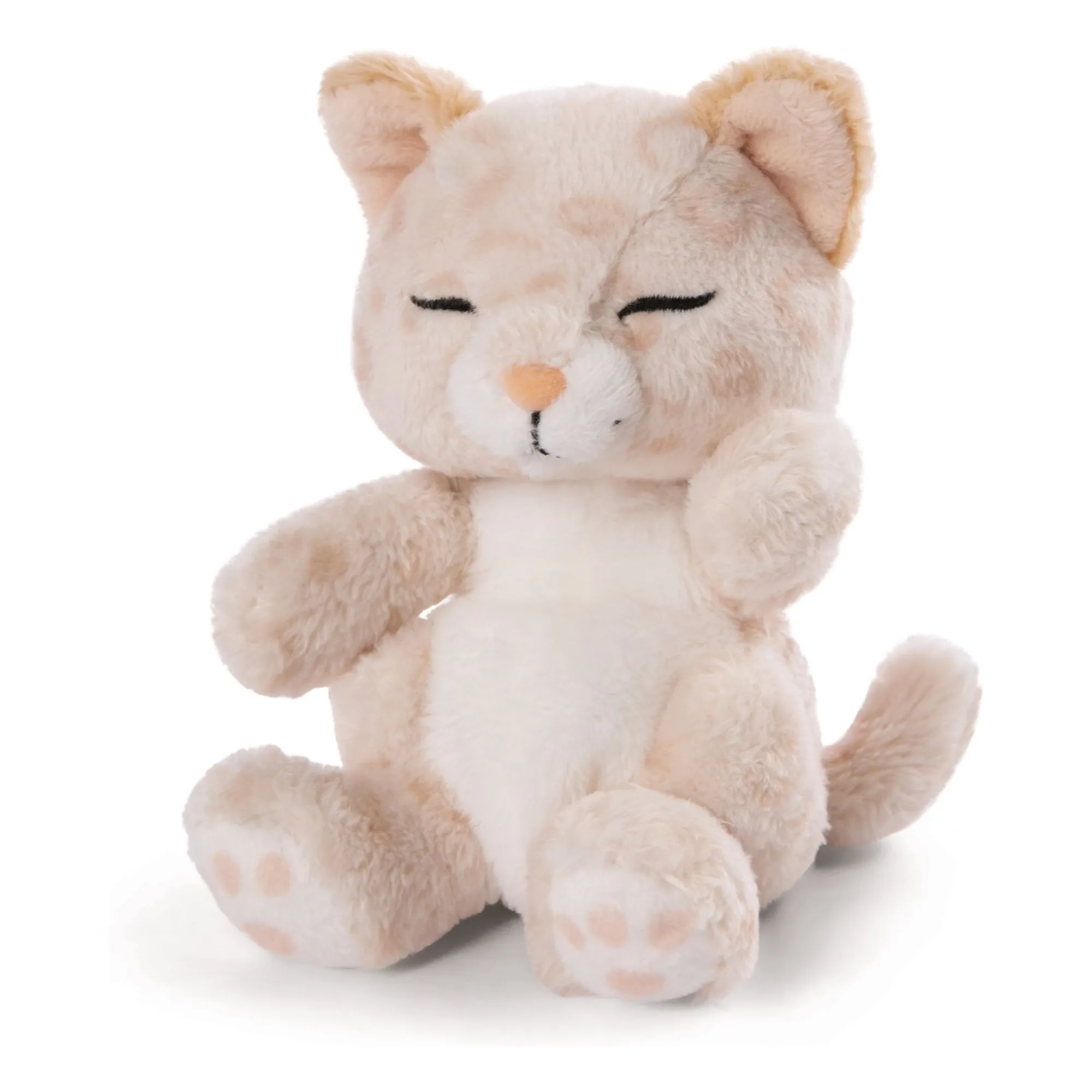 Peluche Chat Léopard - Sleeping Pets | Ecru- Image produit n°3