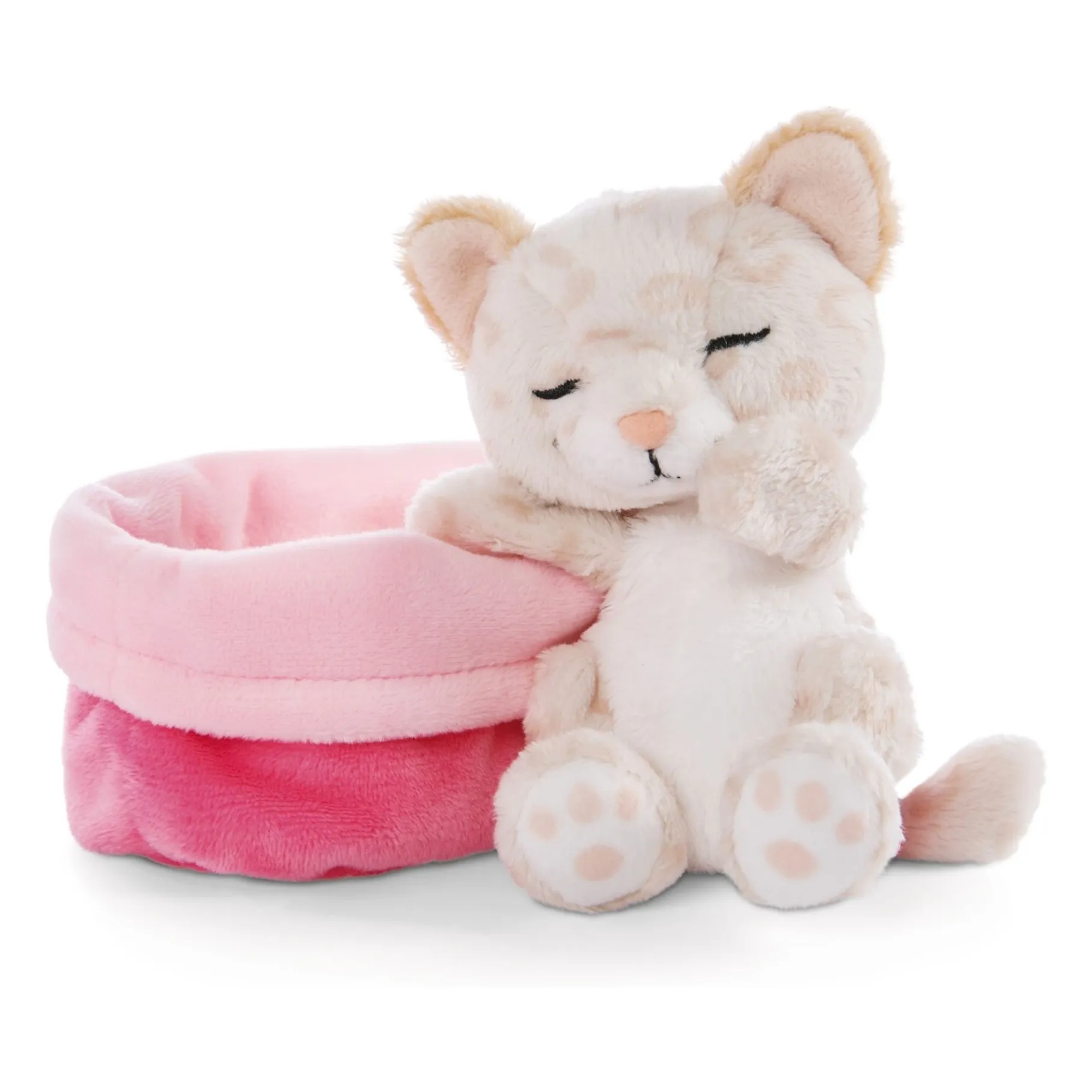 Peluche Chat Léopard - Sleeping Pets | Ecru- Image produit n°2