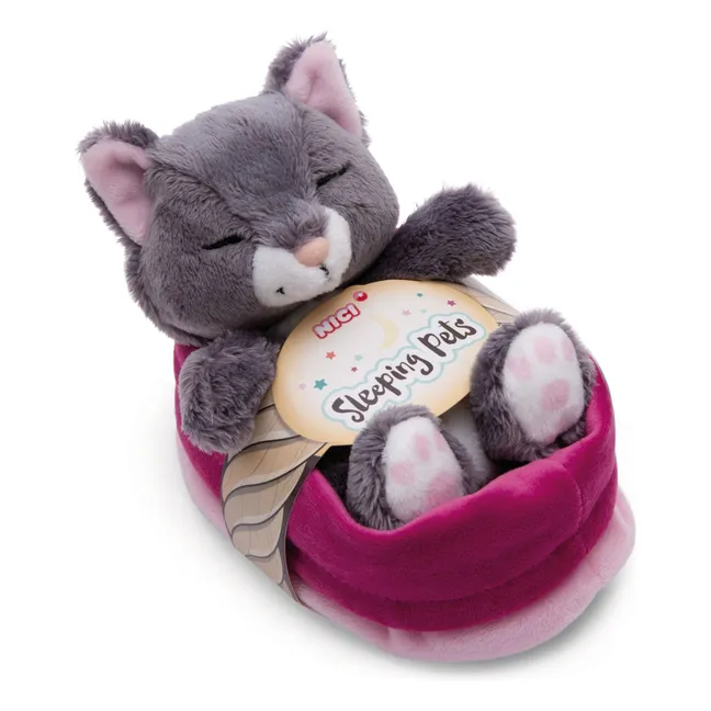 Cuddly toy Cat - Sleeping Pets | Grey