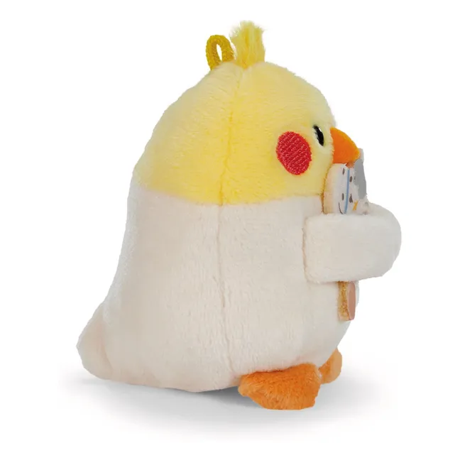 Chipsy budgie plush with Knight costume | Grey
