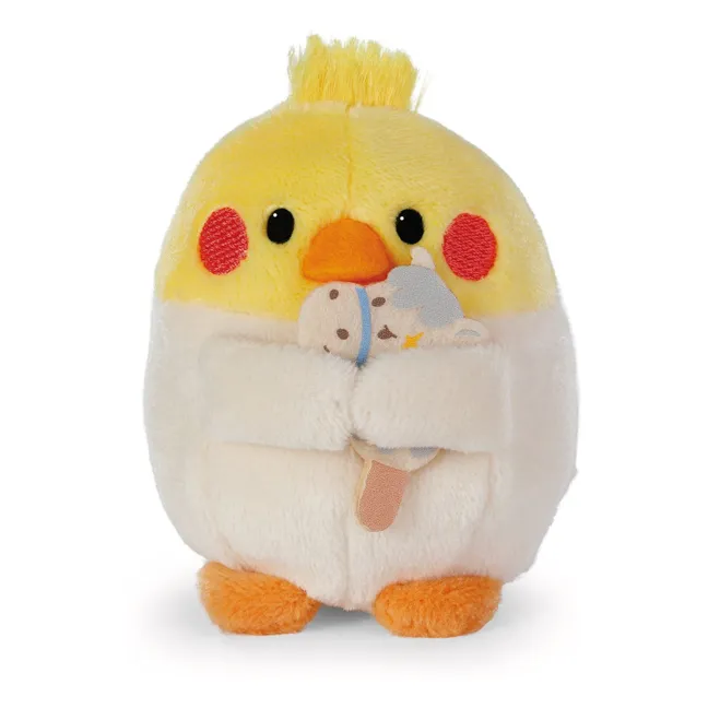 Peluche Perruche Chipsy et son déguisement Chevalier | Gris