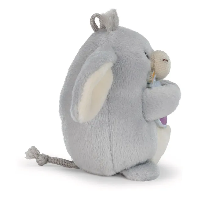 Peluche Âne Earl et son déguisement Magicien phosphorenscent | Gris
