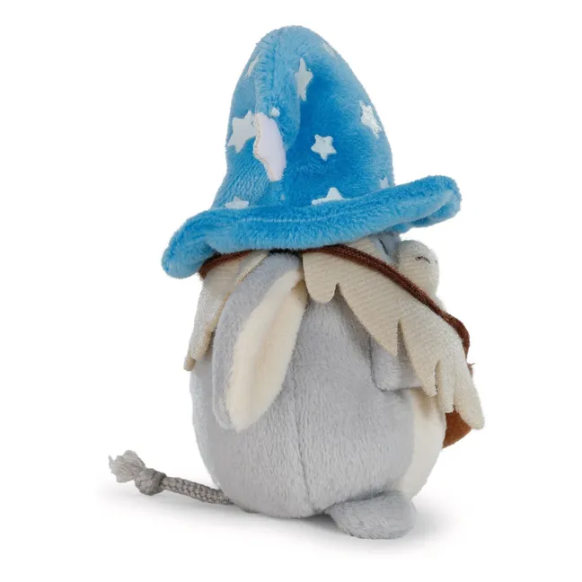 Peluche Âne Earl et son déguisement Magicien phosphorenscent | Gris