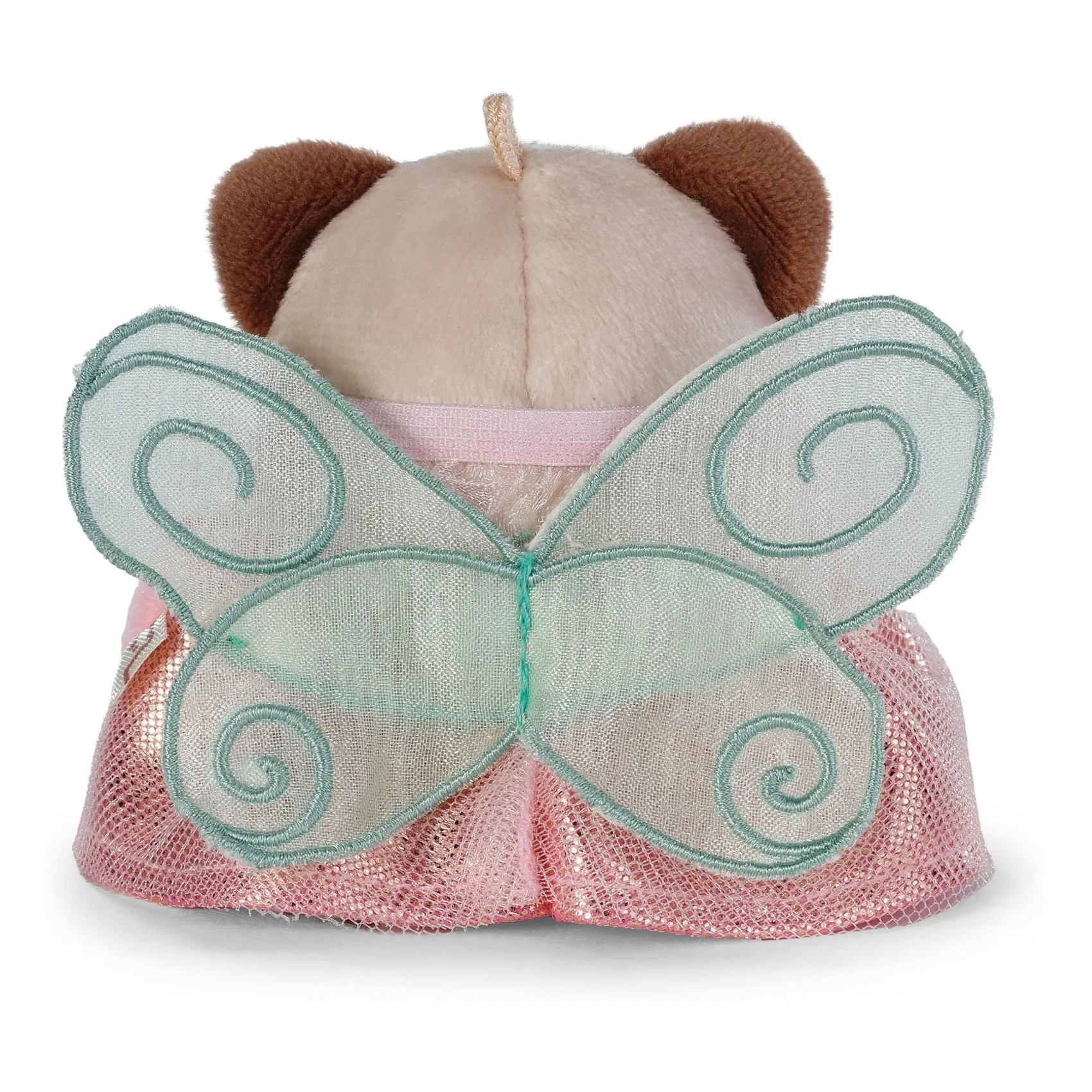 Peluche Raton Laveur Rakuma et son déguisement Fée | Rose- Image produit n°5