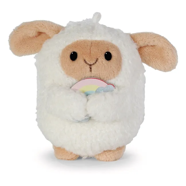 Peluche Mouton Wools et son déguisement Licorne | Blanc