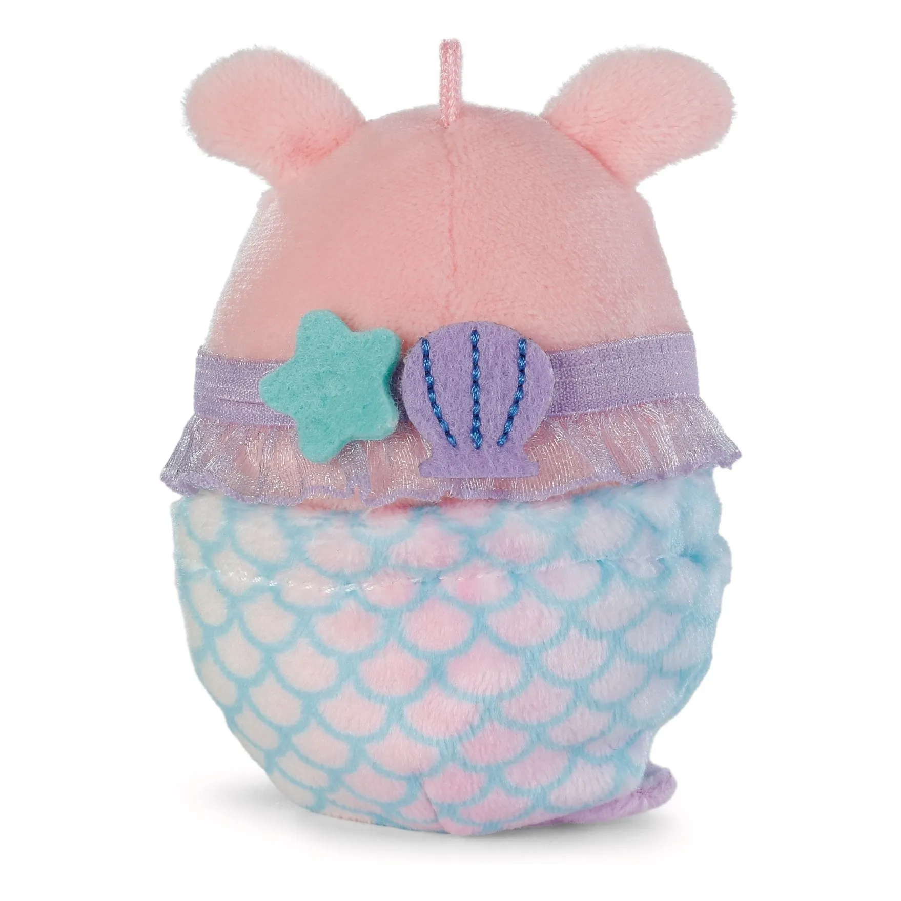 Peluche Cochon Onk et son déguisement Sirène | Rose- Image produit n°5