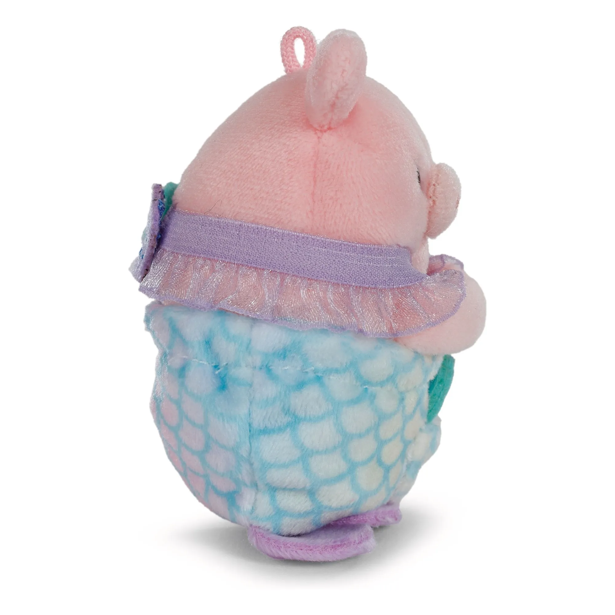 Peluche Cochon Onk et son déguisement Sirène | Rose- Image produit n°9
