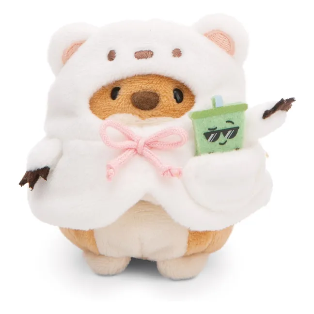 Peluche Chien Hiro et son déguisement Ours polaire | Blanc