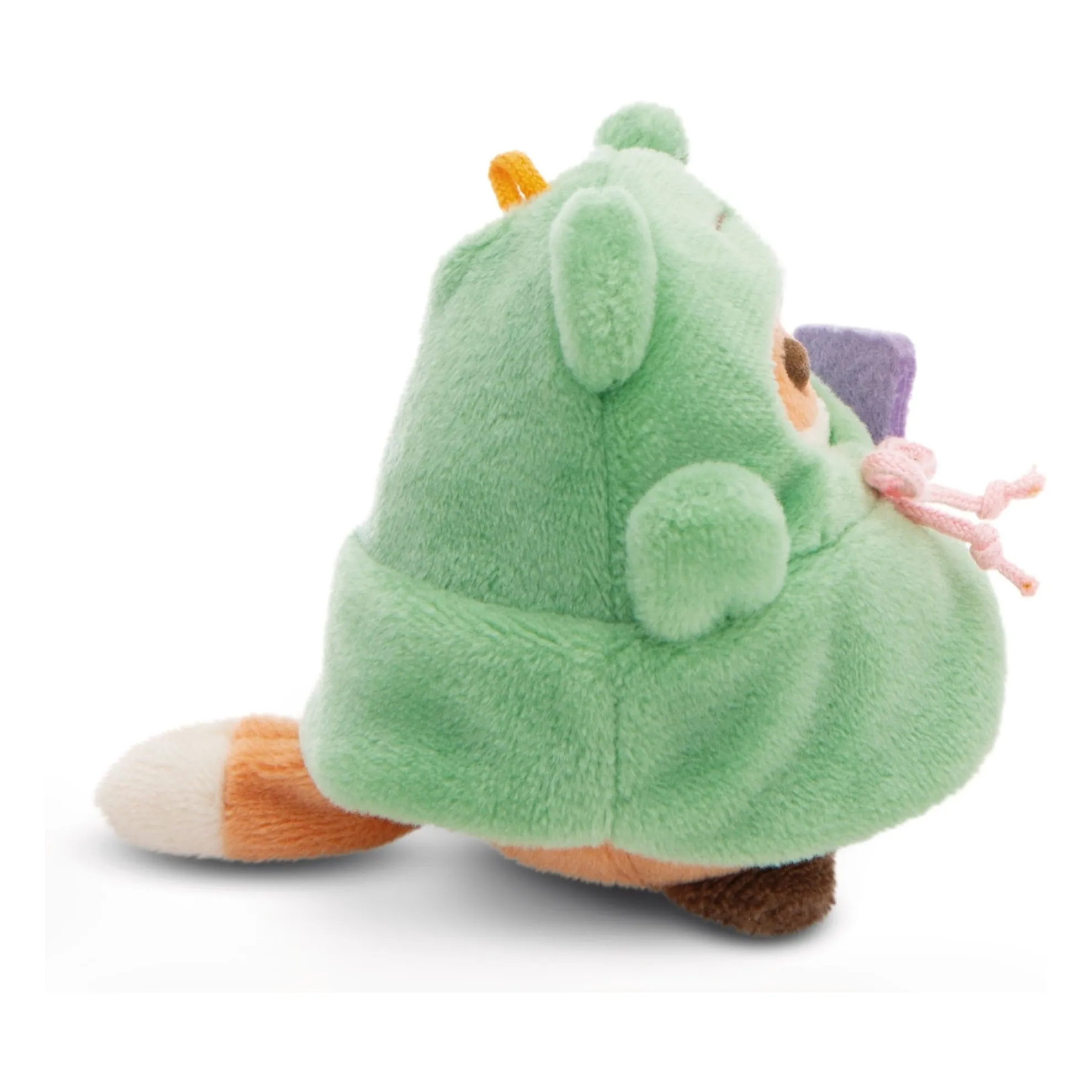 Peluche Renard Geeks et son déguisement Grenouille | Vert- Image produit n°9