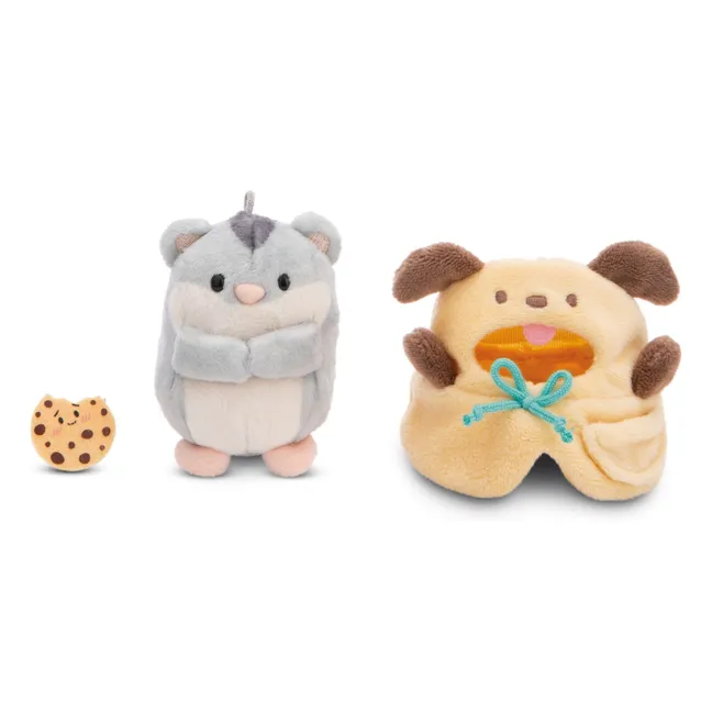 Peluche Hamster Shai et son déguisement Chien | Beige