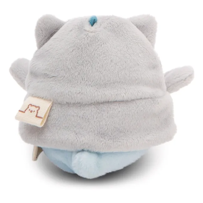 Peluche Pengouin Waddle et son déguisement Chat | Gris