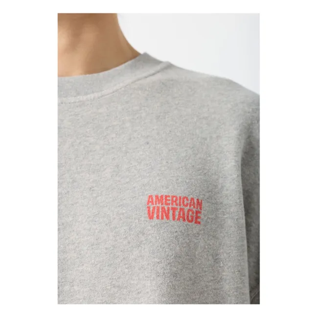 Sweat Col Rond | Gris chiné
