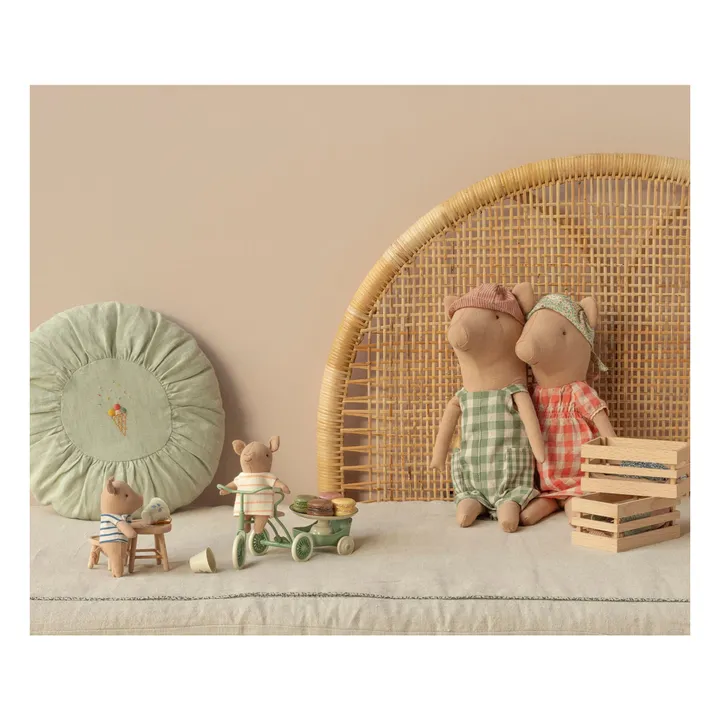 Bébé cochon dans sa caissette - Garçon- Image produit n°1