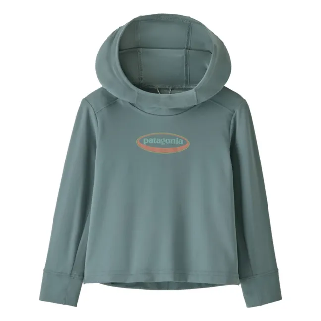 Hoodie Cap SW 95 Oval Logo Recycled Fibers | Grey blue