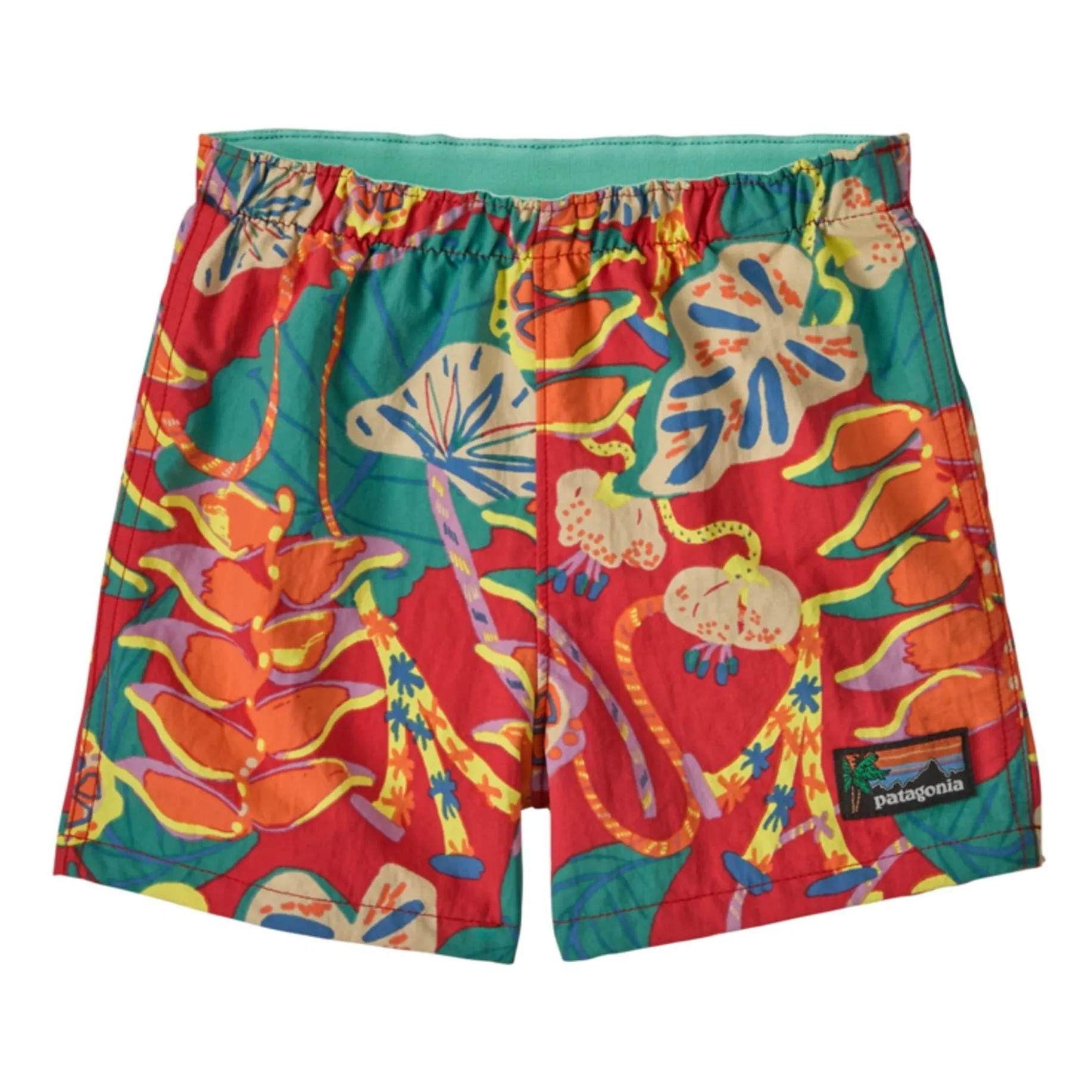 Patagonia Peacock Blue Baggies Tropiclimb Recycled Fiber Swim Shorts
