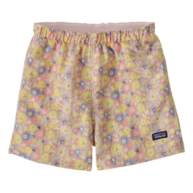 Short de Bain Baggies Fruity Times Fibres Recyclées | Rose pâle