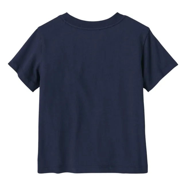 T-shirt Graphic Fitz Roy Superbloom Coton Bio | Bleu marine