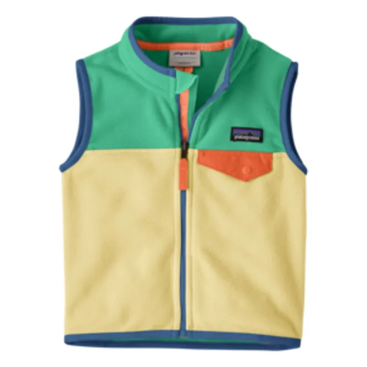 Micro D Snap-T Chaqueta polar sin mangas para bebé Fibras recicladas | Turquoise- Imagen del producto n°0