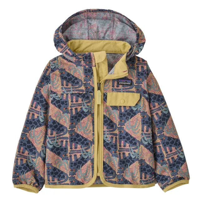 Baggies Jaggy Jacke aus recycelten Fasern | Blau