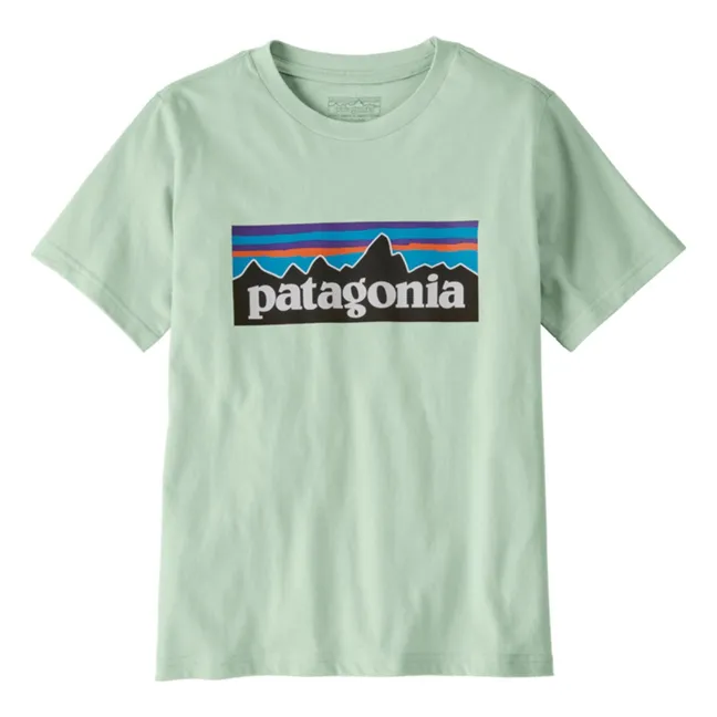 Camiseta con logotipo de algodón ecológico | Azul Pálido