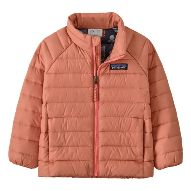 Down jacket Recycled fibers | Coral