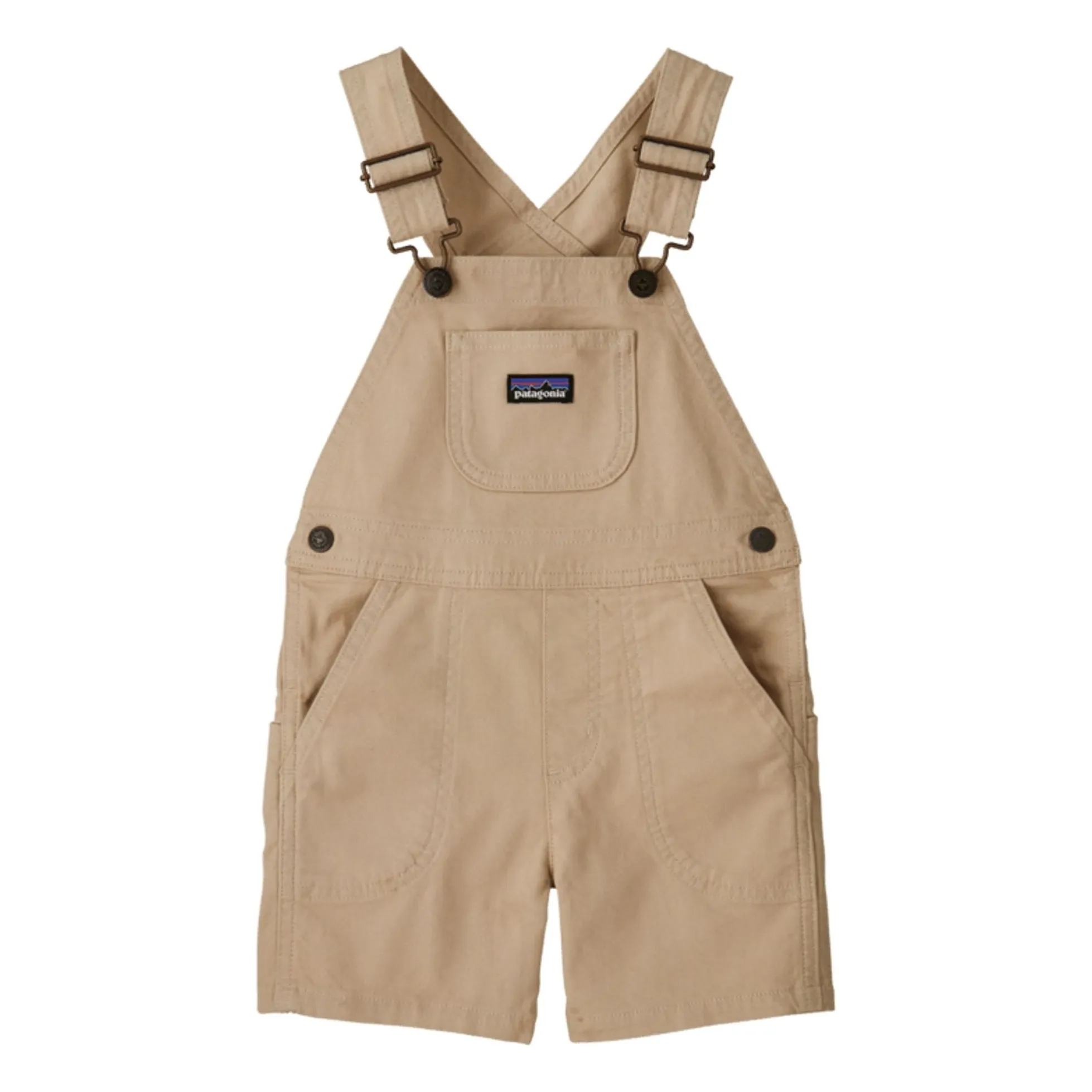 Patagonia Light Brown Organic Cotton Stand Up Short Dungarees