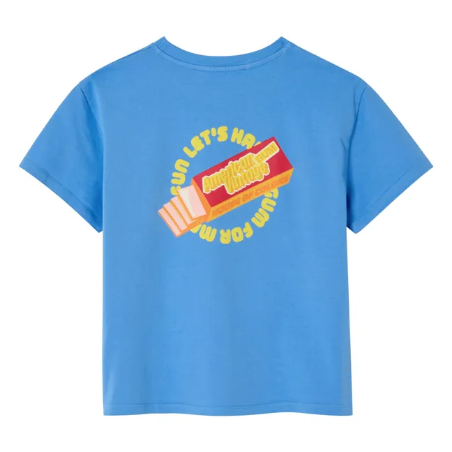 T-shirt Fizvalley Chewing-gum | Bleu