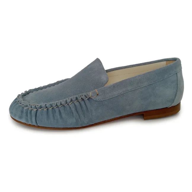 Elena suede loafer | Blue