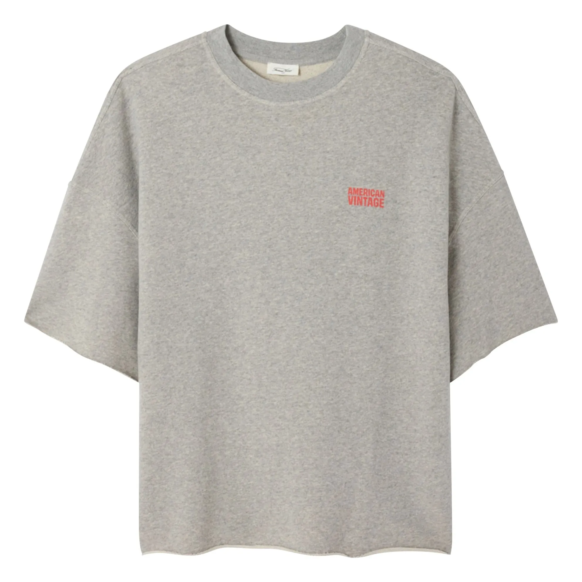 American Vintage Heather Grey Crew-Neck Sweatshirt