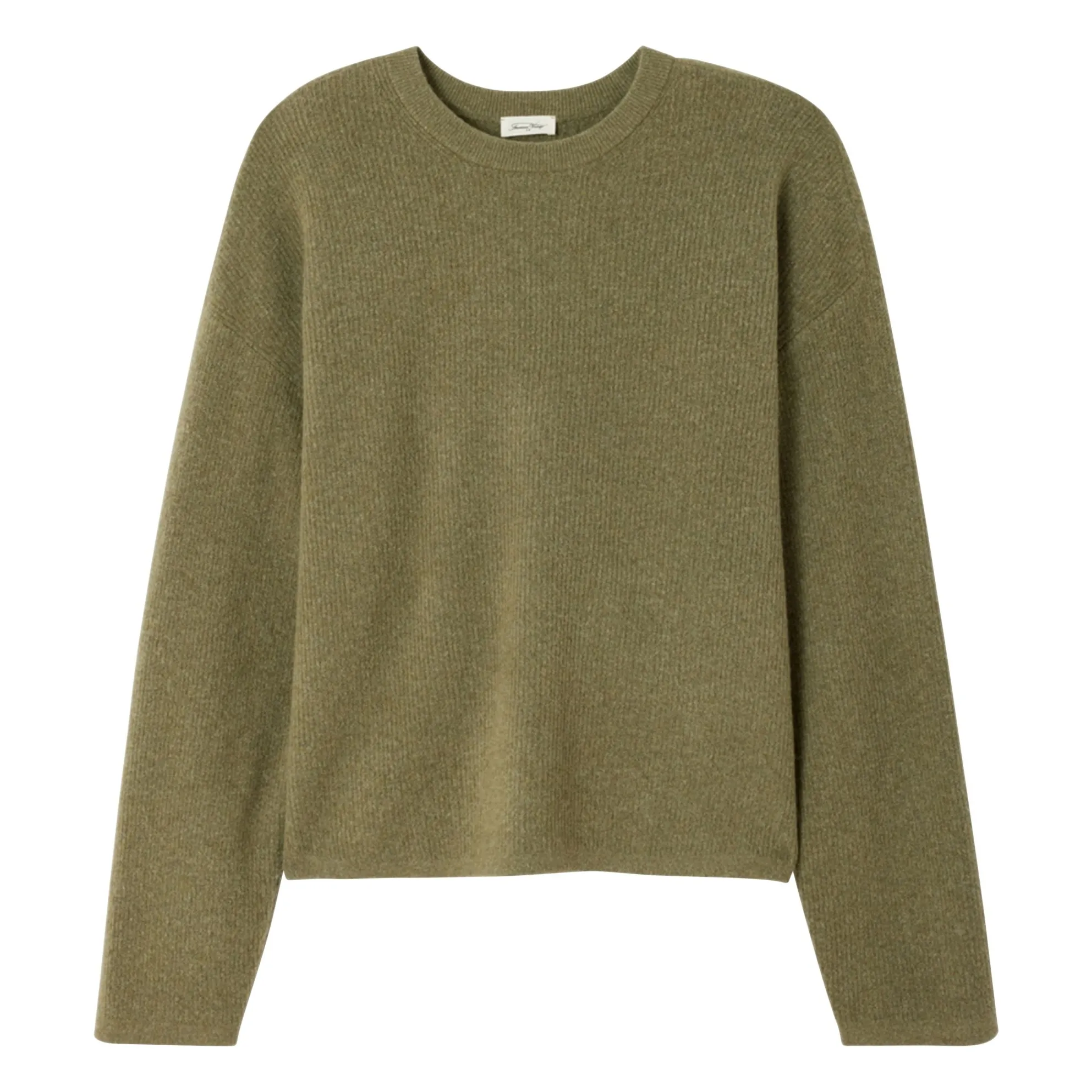 American Vintage Khaki Crew-Neck Sweater