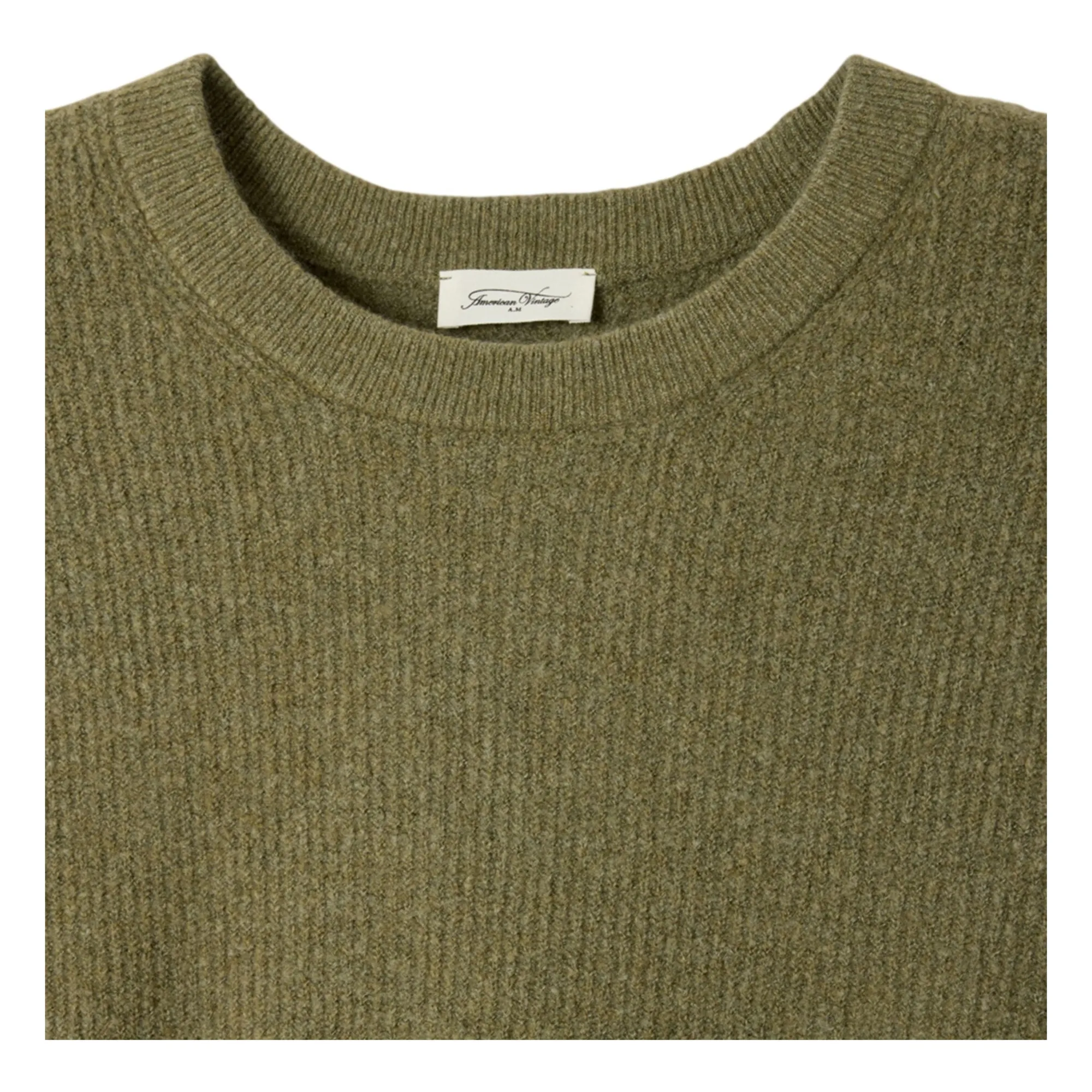 Pull Col Rond | Khaki- Image produit n°1