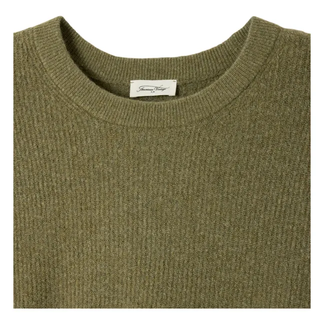 Crew-neck sweater | Khaki