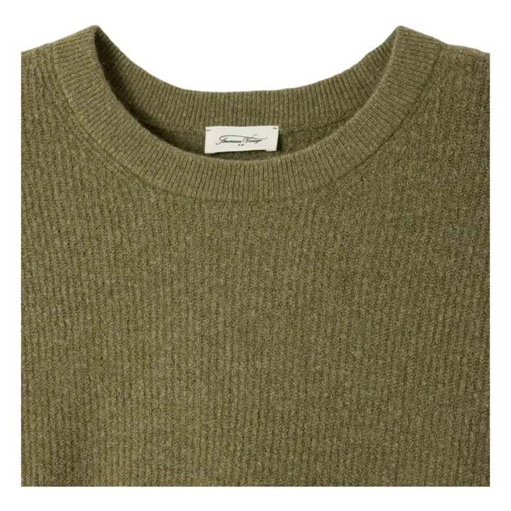 Crew-neck sweater | Khaki- Product image n°1