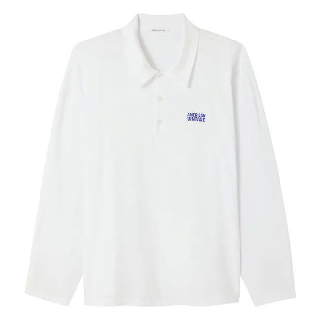 T-Shirt Ample Col Polo | Blanc