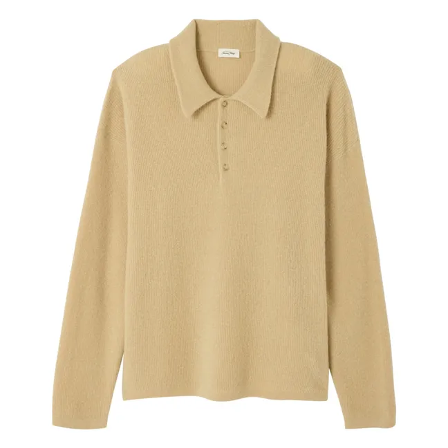 Polo neck sweater | Sand