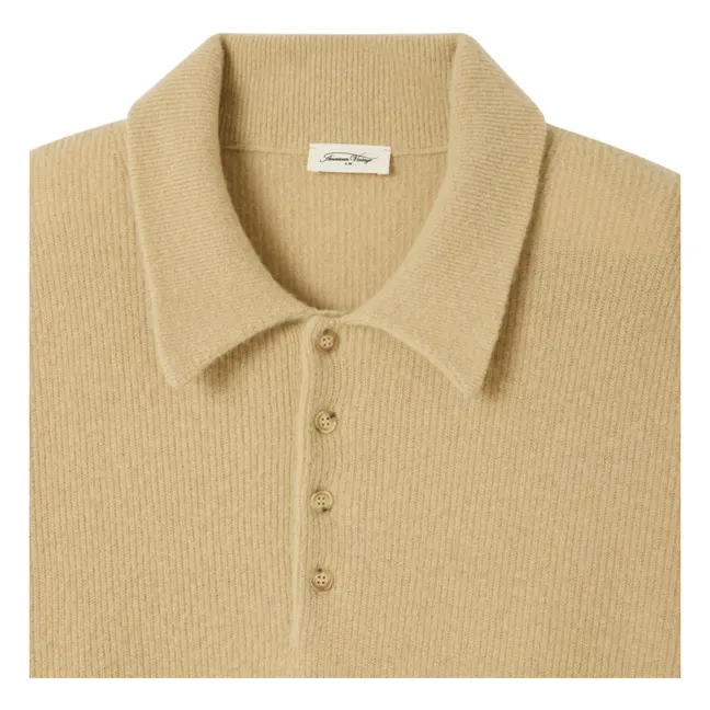 Polo neck sweater | Sand