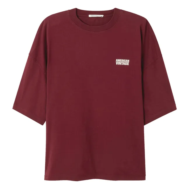 Gixy round-neck T-shirt | Burgundy