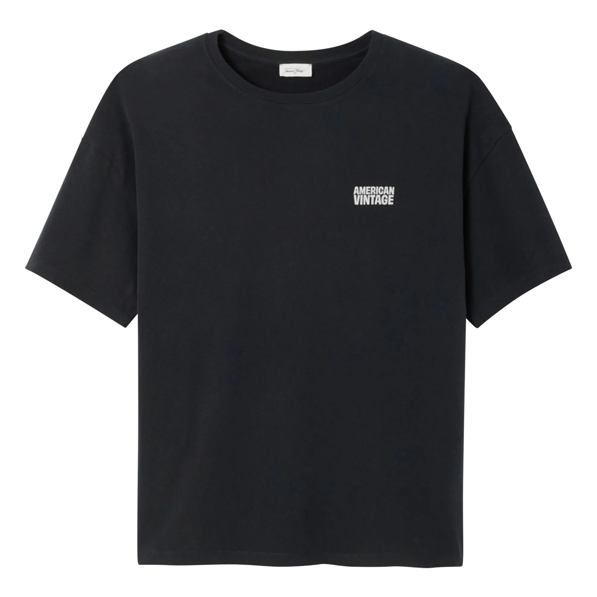 American Vintage Black Crew-Neck T-Shirt
