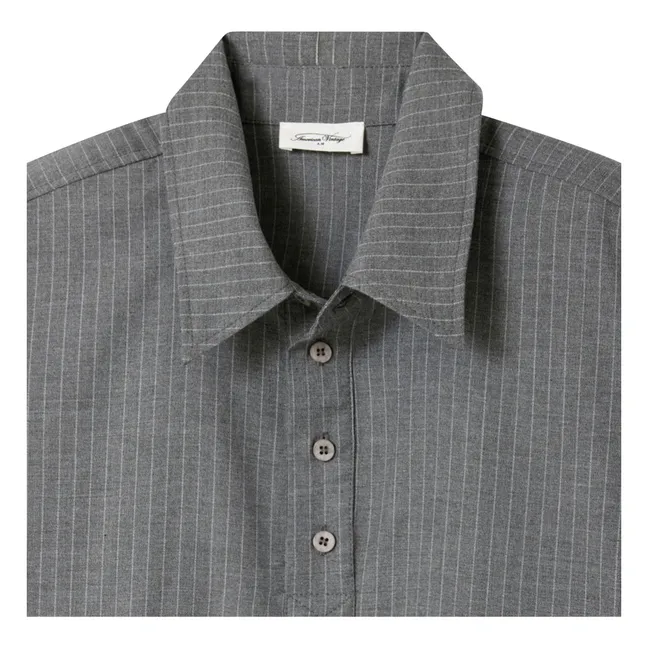 Striped tank top | Heather grey