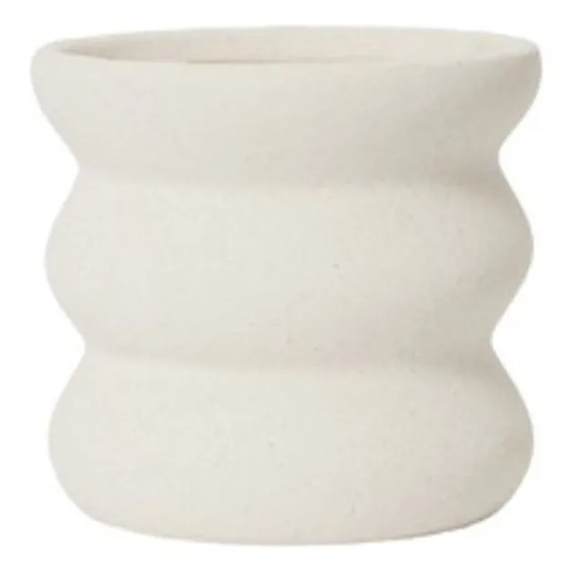 Mina stoneware planter | White