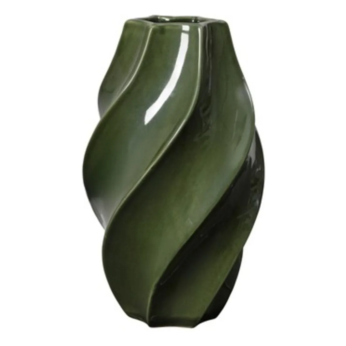 Broste Copenhagen Green Odette Stoneware Vase
