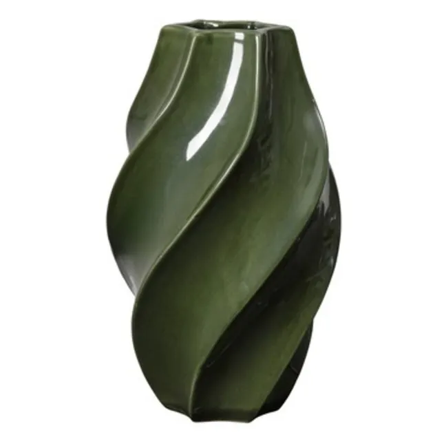 Odette stoneware vase | Green