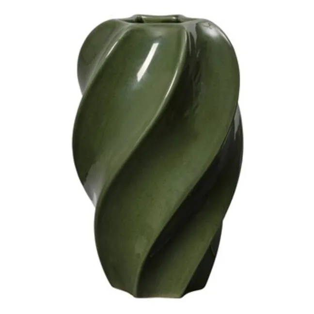 Jarrón de gres Odette | Verde