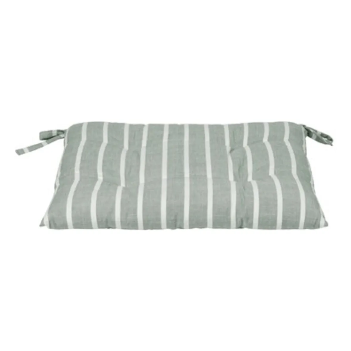 Broste Copenhagen Agave Marta Chair Cushion In Fine Cotton Stripes