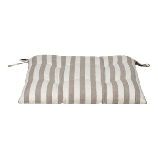 Marta cotton chair cushion  | Taupe brown