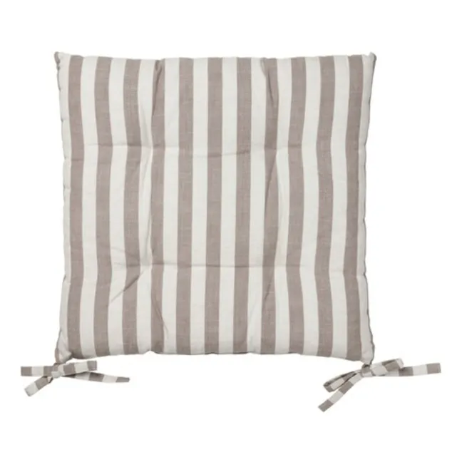 Marta cotton chair cushion  | Taupe brown