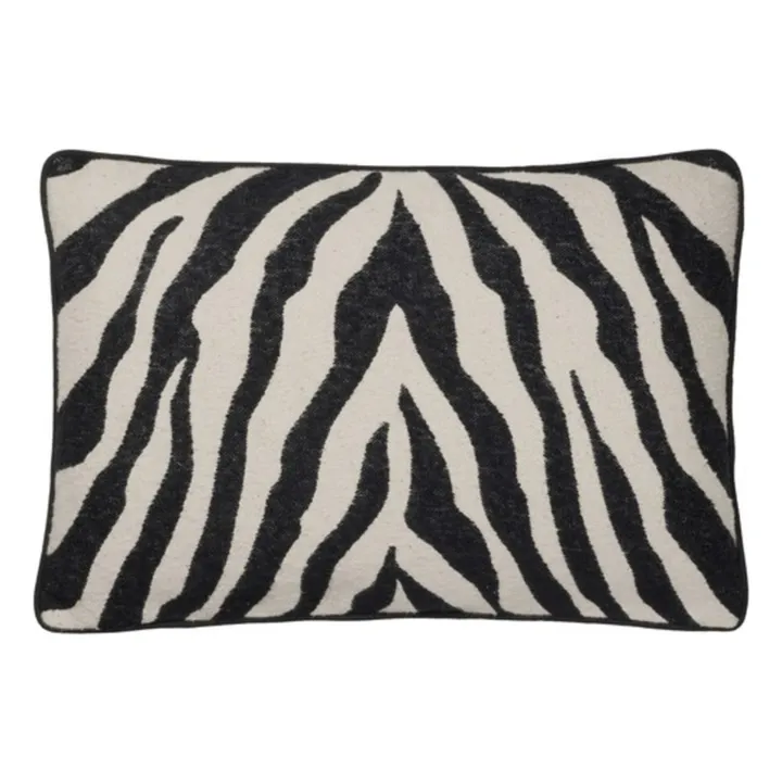 Funda de cojín rectangular cebra | Noir/Blanc- Imagen del producto n°0
