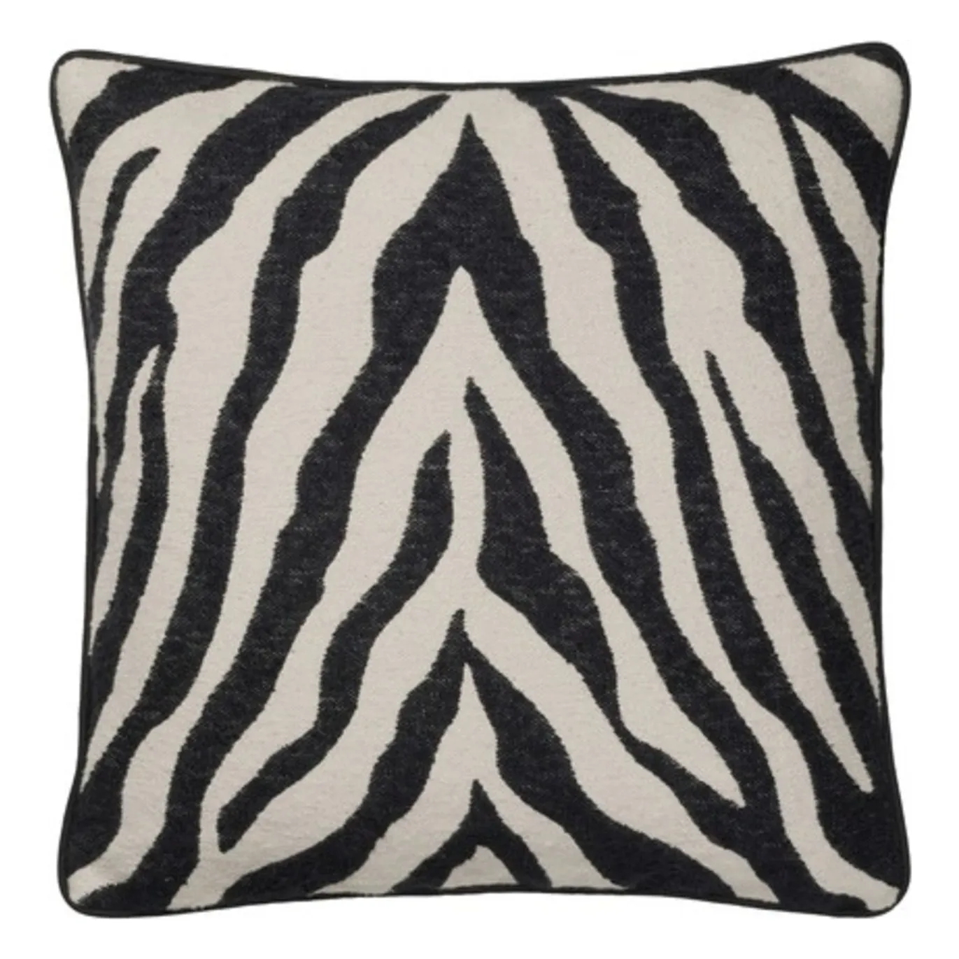 Broste Copenhagen Noir/Blanc Zebra Cushion Cover